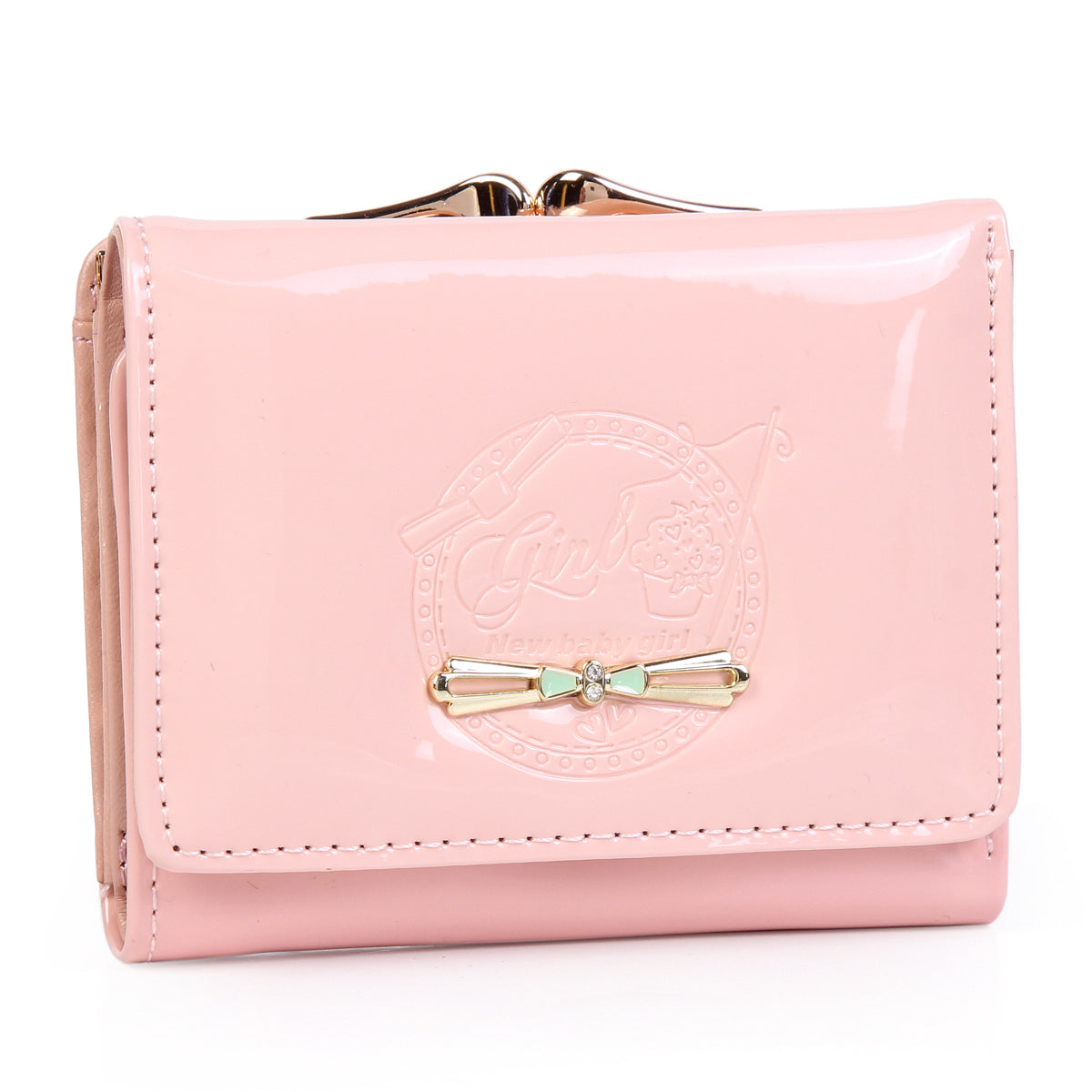 Short Wallet for Women - Shiny PU PVC Wallet