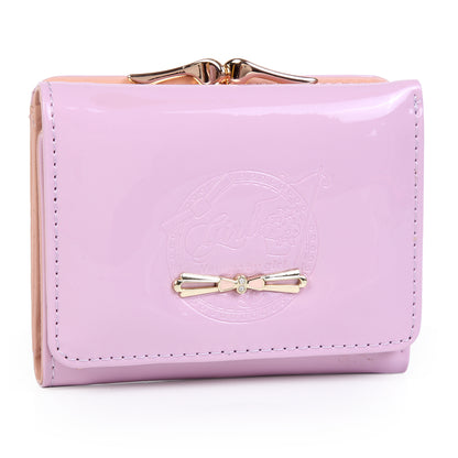 Short Wallet for Women - Shiny PU PVC Wallet