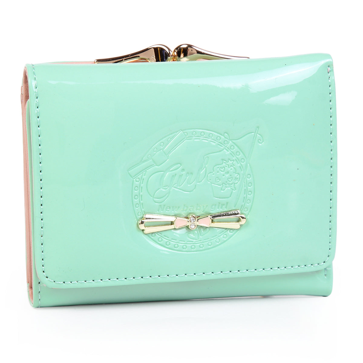 Short Wallet for Women - Shiny PU PVC Wallet