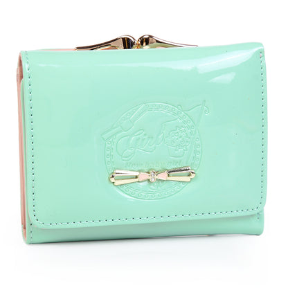 Short Wallet for Women - Shiny PU PVC Wallet