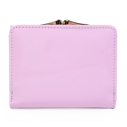 Short Wallet for Women - Shiny PU PVC Wallet
