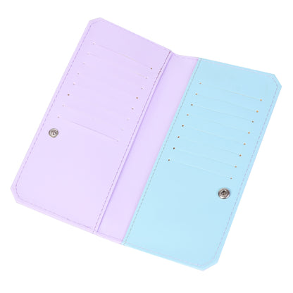 Women's Smooth PU Leather Long Wallet -  with Coin Pocket
