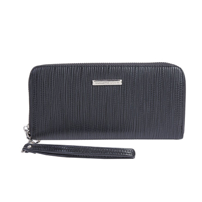 remium PU Crocodile-Embossed Long Wallet