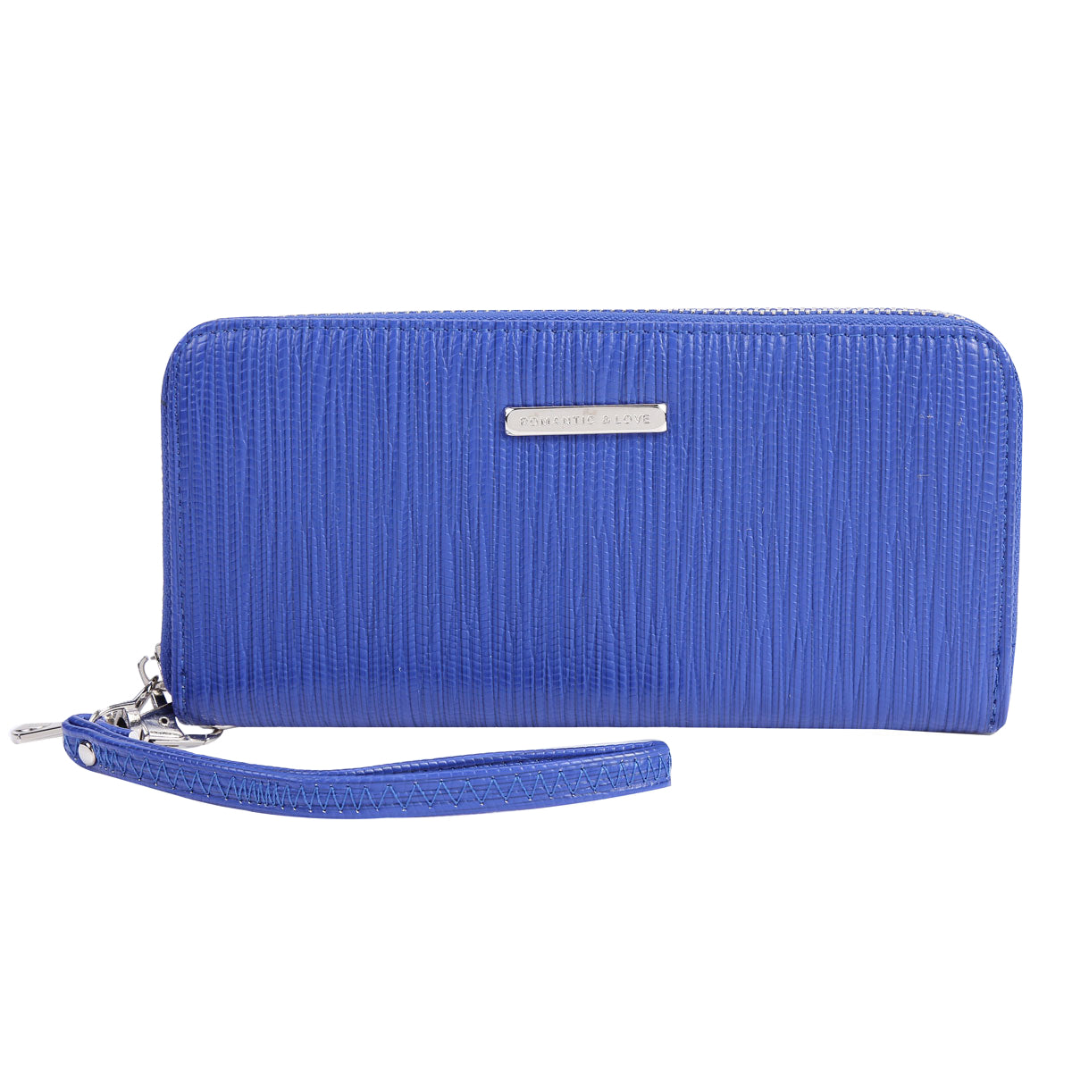 remium PU Crocodile-Embossed Long Wallet