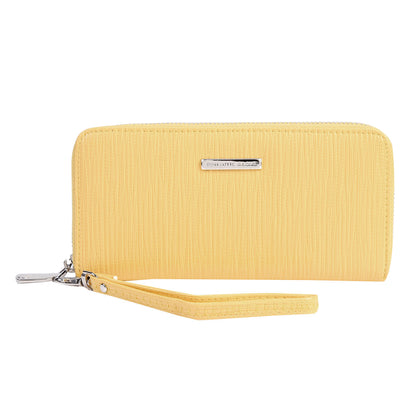remium PU Crocodile-Embossed Long Wallet