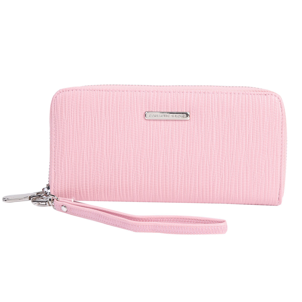 remium PU Crocodile-Embossed Long Wallet