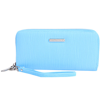 remium PU Crocodile-Embossed Long Wallet