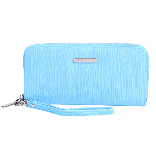 remium PU Crocodile-Embossed Long Wallet