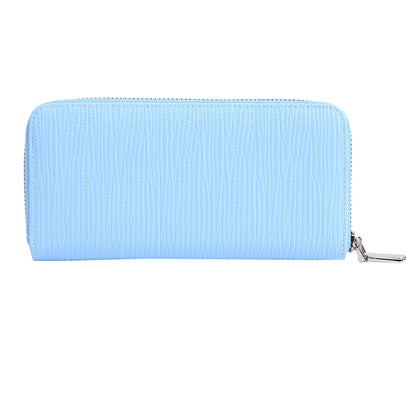 remium PU Crocodile-Embossed Long Wallet