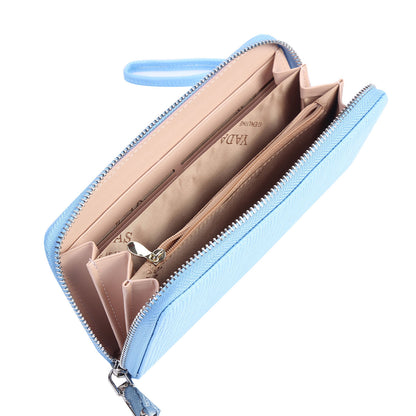 remium PU Crocodile-Embossed Long Wallet