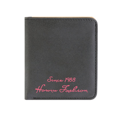 Faux Suede Short Wallet