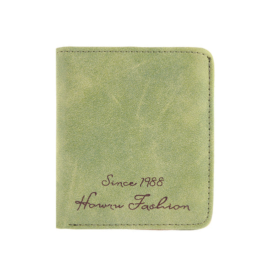 Faux Suede Short Wallet