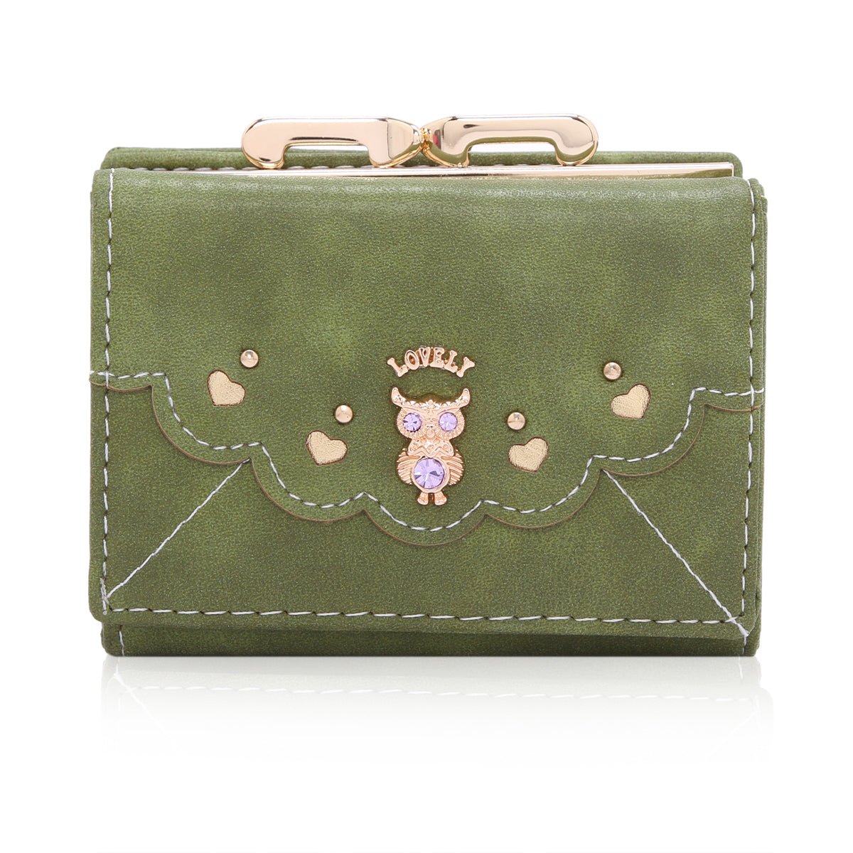 Small Suede PU Leather Wallet - with Coin Pocket