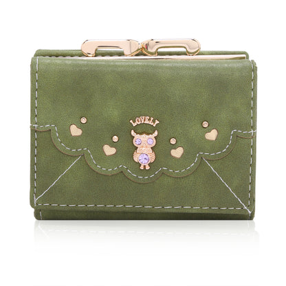 Small Suede PU Leather Wallet - with Coin Pocket