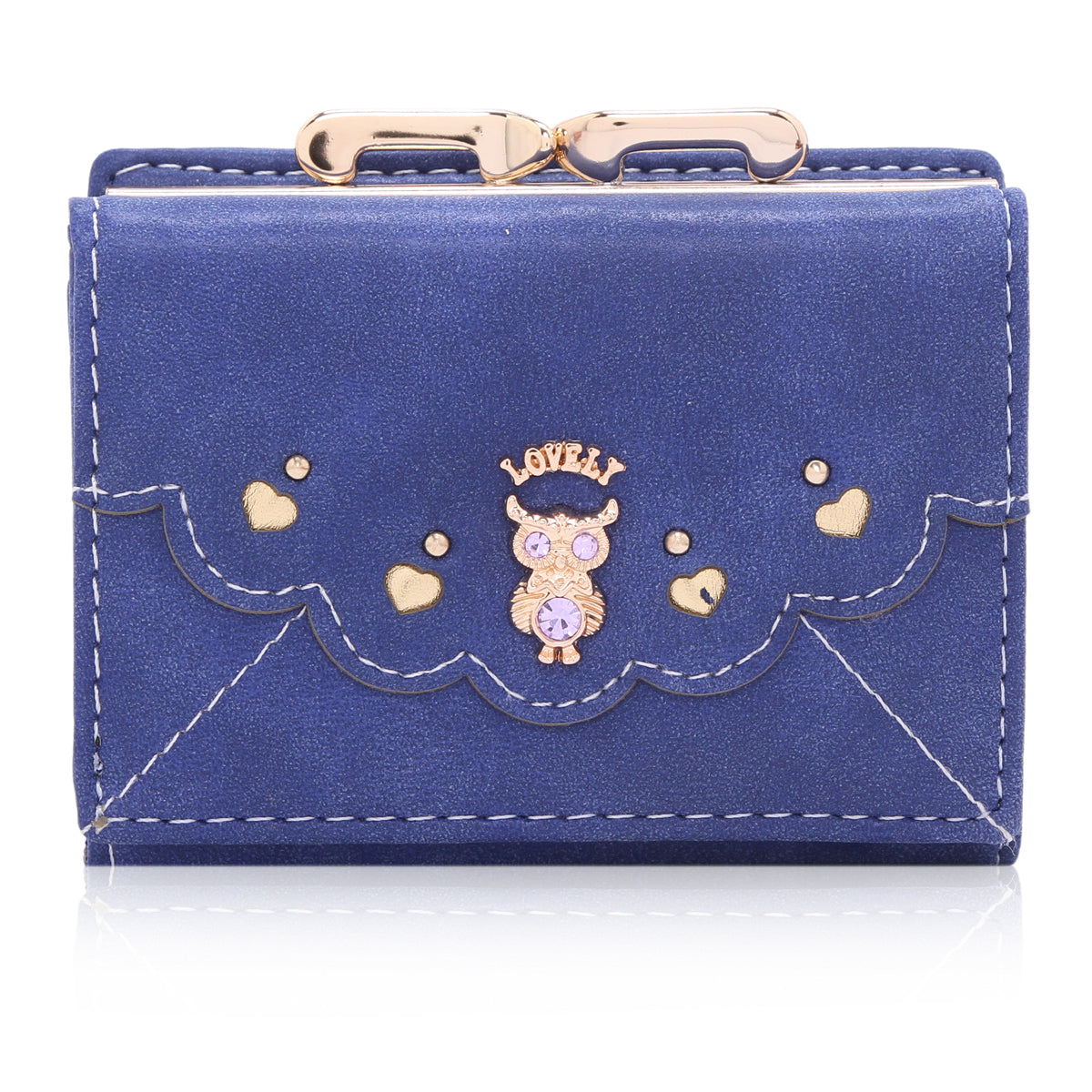 Small Suede PU Leather Wallet - with Coin Pocket