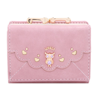 Small Suede PU Leather Wallet - with Coin Pocket