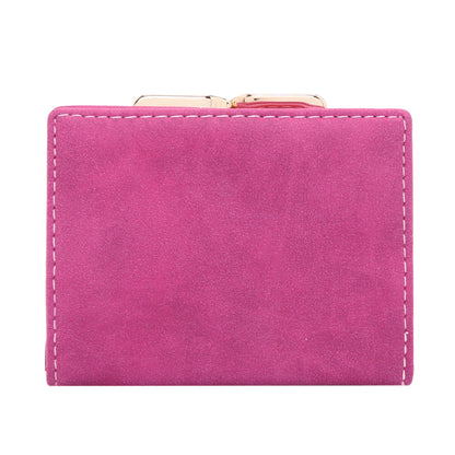 Small Suede PU Leather Wallet - with Coin Pocket