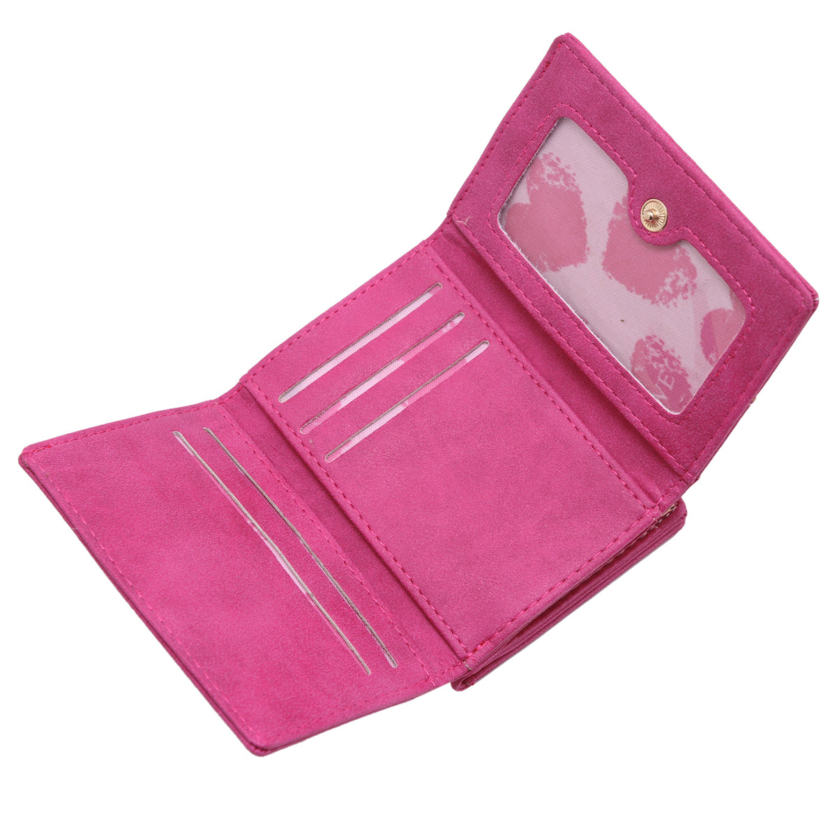 Small Suede PU Leather Wallet - with Coin Pocket