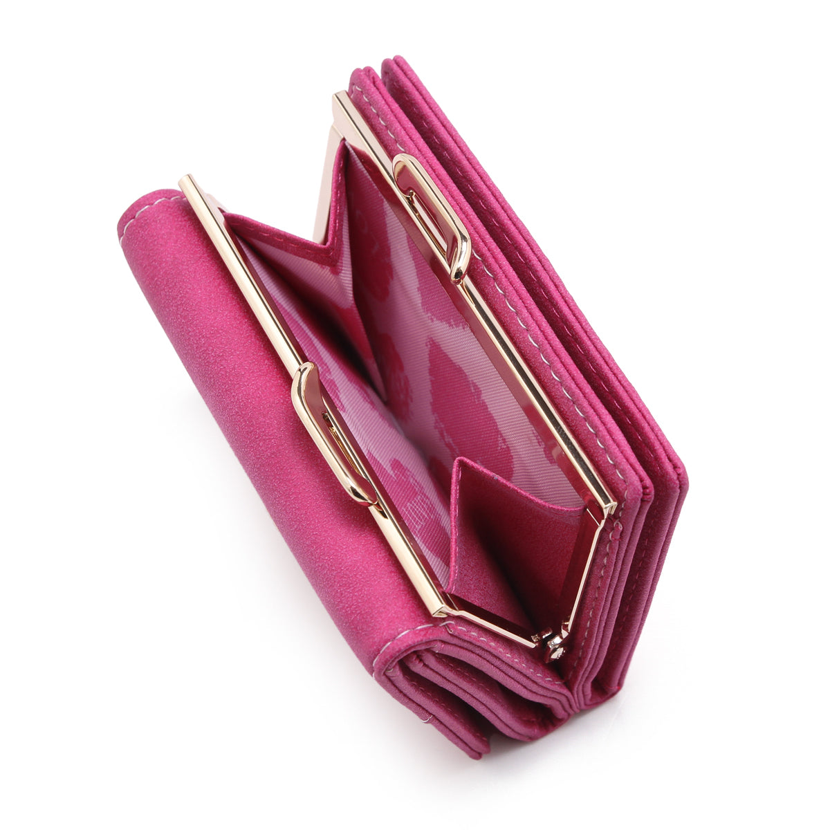 Small Suede PU Leather Wallet - with Coin Pocket
