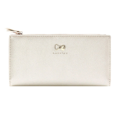 Cute Bow Ultra-Thin Long PU Leather WalletMultiple Colors