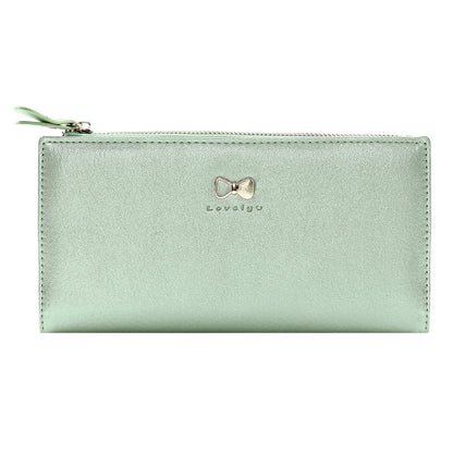 Cute Bow Ultra-Thin Long PU Leather WalletMultiple Colors