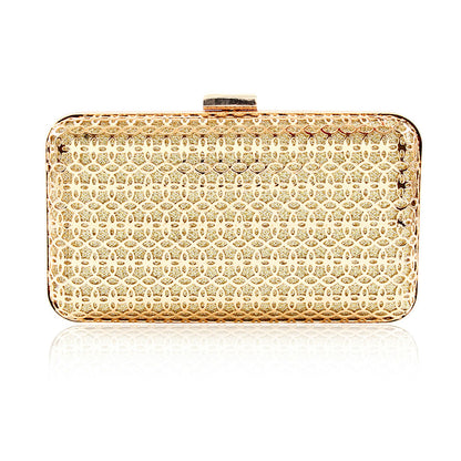 Gold Laser-Cut Clutch