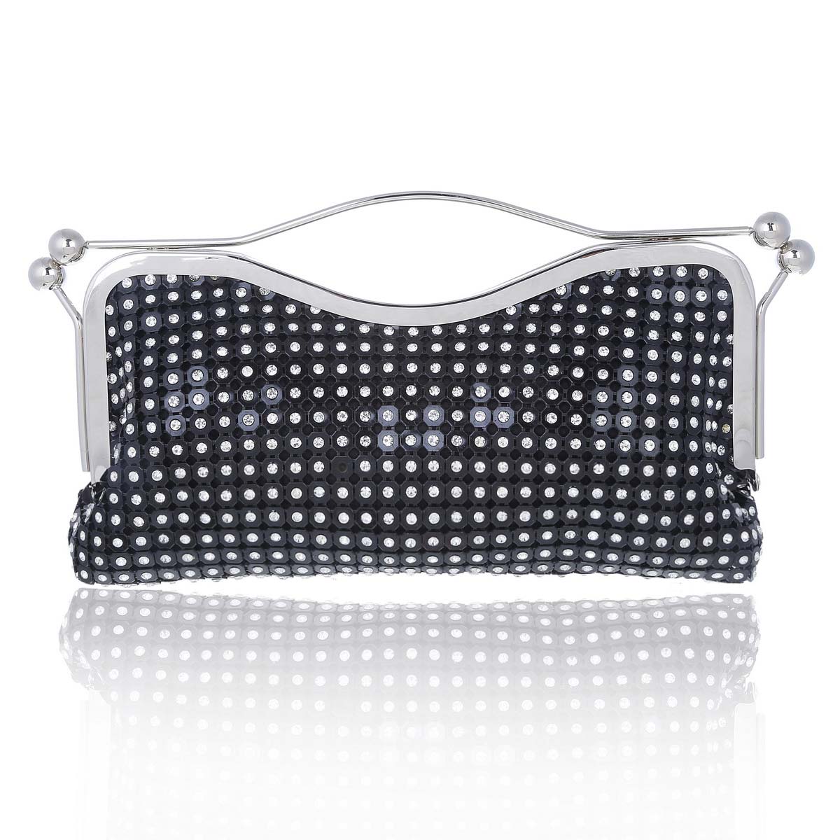 Diamond-Encrusted Clutch with Handle