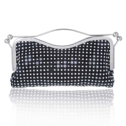 Diamond-Encrusted Clutch with Handle