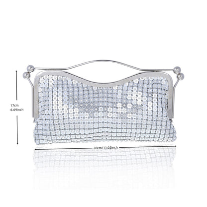 Diamond-Encrusted Clutch with Handle