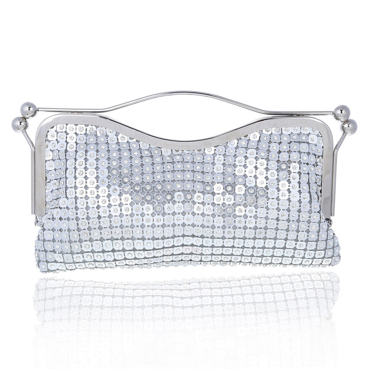 Diamond-Encrusted Clutch with Handle