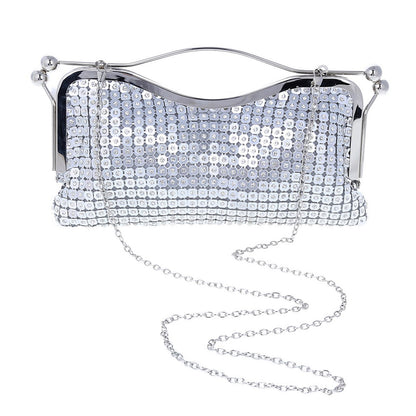 Diamond-Encrusted Clutch with Handle