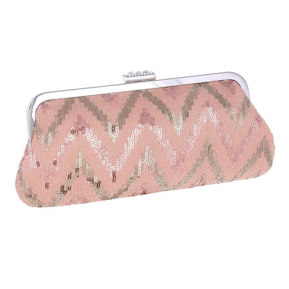 Sequin Clutch with Kiss-Lock