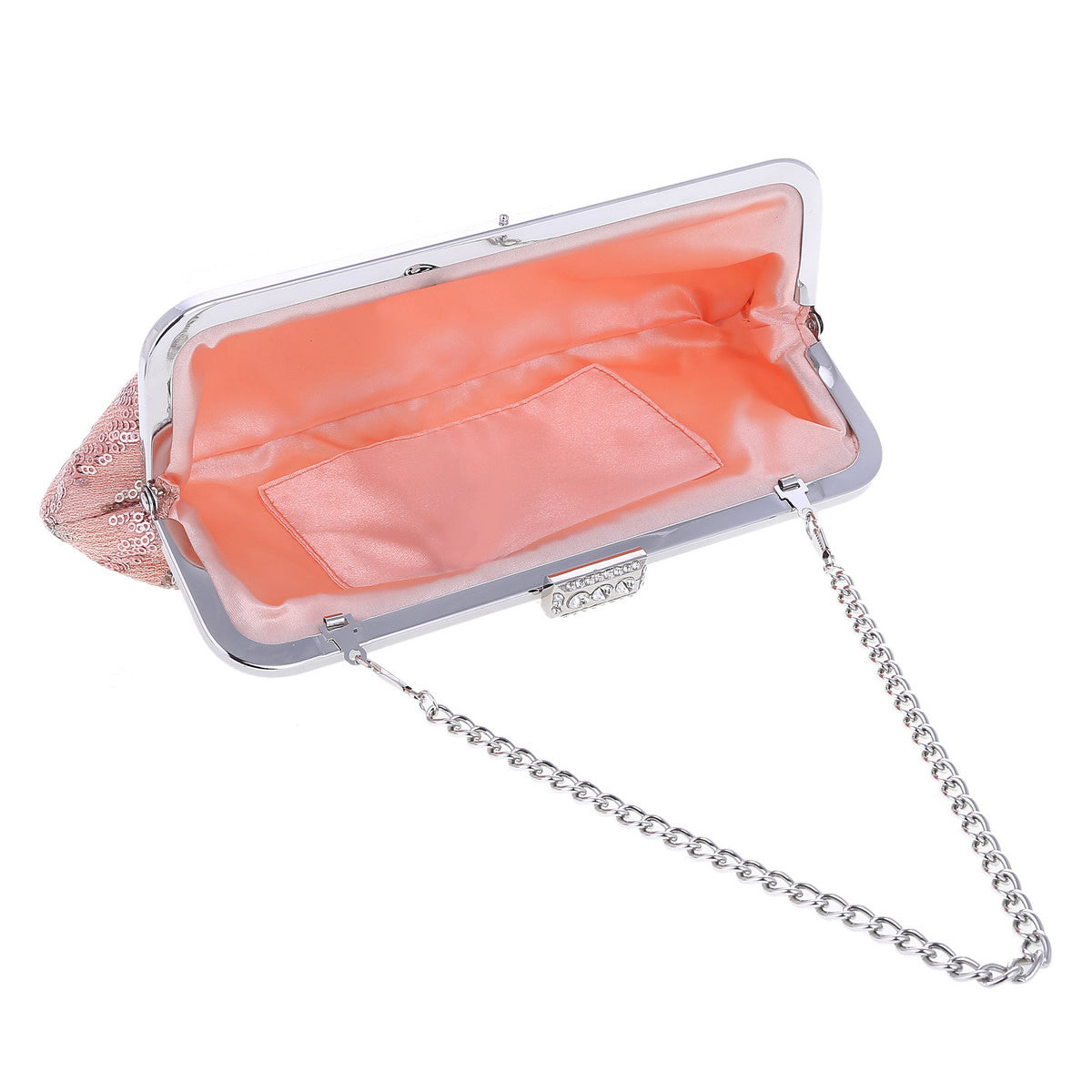 Sequin Clutch with Kiss-Lock