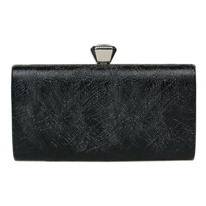 Metallic Evening Clutch Compact Party Purse for Women
