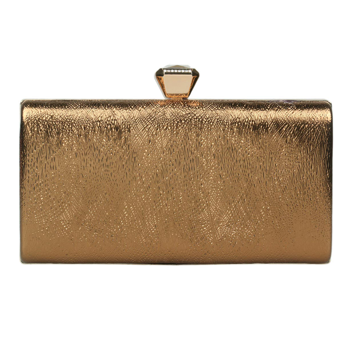 Metallic Evening Clutch Compact Party Purse for Women