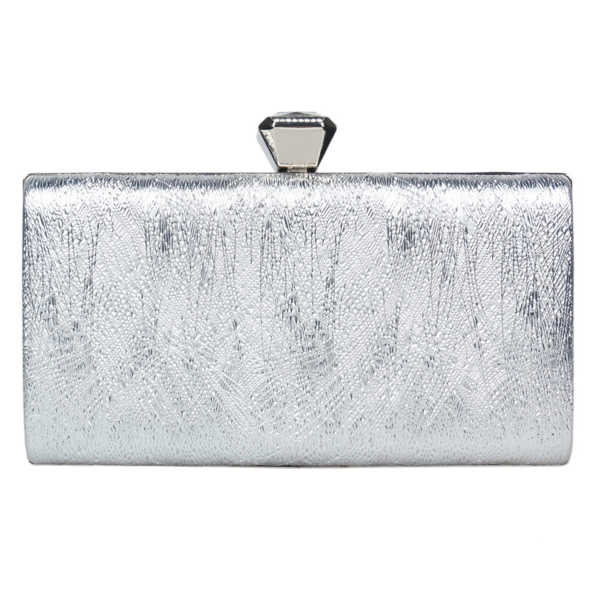 Metallic Evening Clutch Compact Party Purse for Women
