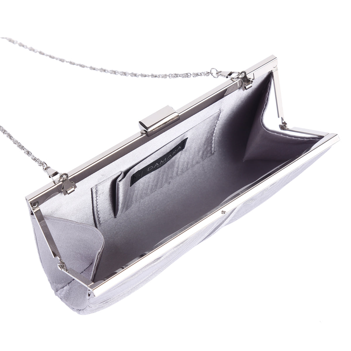 Satin Pleated Clutch