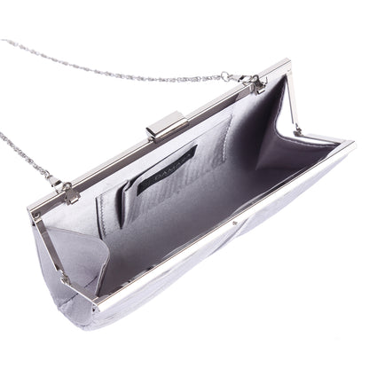 Satin Pleated Clutch