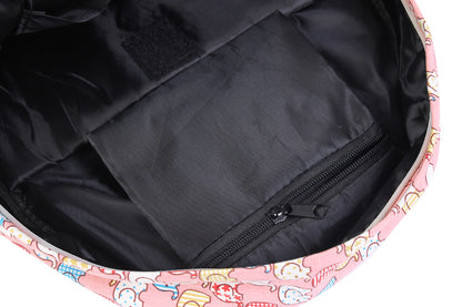 Kids Backpack - Cute Elephant Print Thick Canvas School Bag