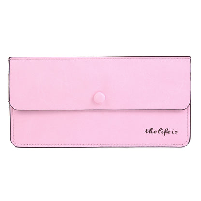 Suede PU Leather Long Wallet with Coin Pocket