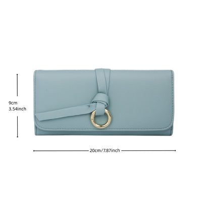 Women's Long Wallet PU Leather Clutch
