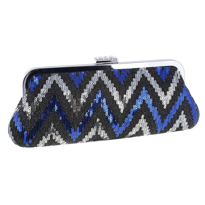 Sequin Clutch with Kiss-Lock
