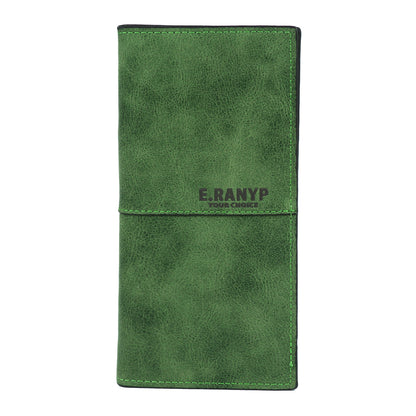 Premium PU Leather Long Wallet with Coin Pocket