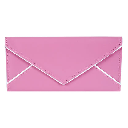 Envelope-Style PU Leather Long Wallet with Coin Pocket