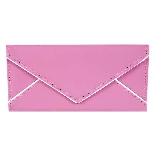 Envelope-Style PU Leather Long Wallet with Coin Pocket