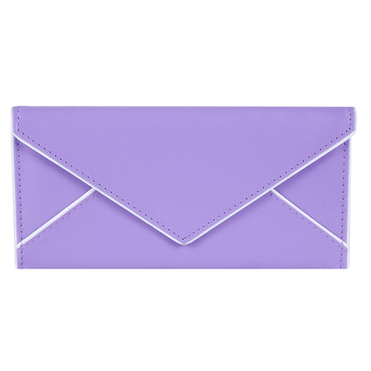 Envelope-Style PU Leather Long Wallet with Coin Pocket