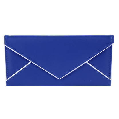 Envelope-Style PU Leather Long Wallet with Coin Pocket
