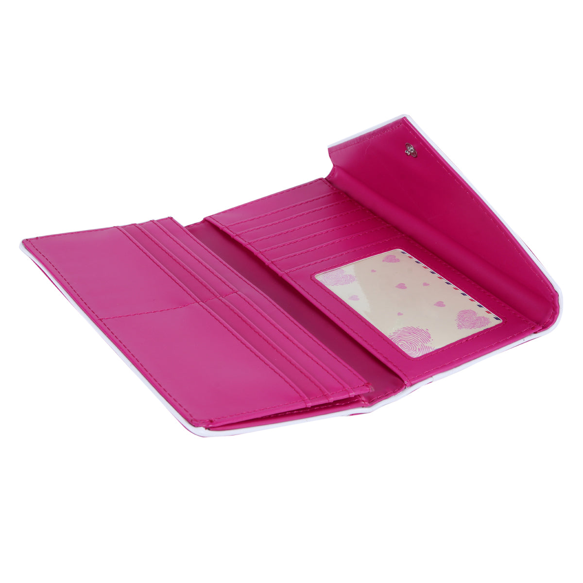 Envelope-Style PU Leather Long Wallet with Coin Pocket