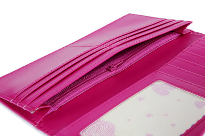 Envelope-Style PU Leather Long Wallet with Coin Pocket