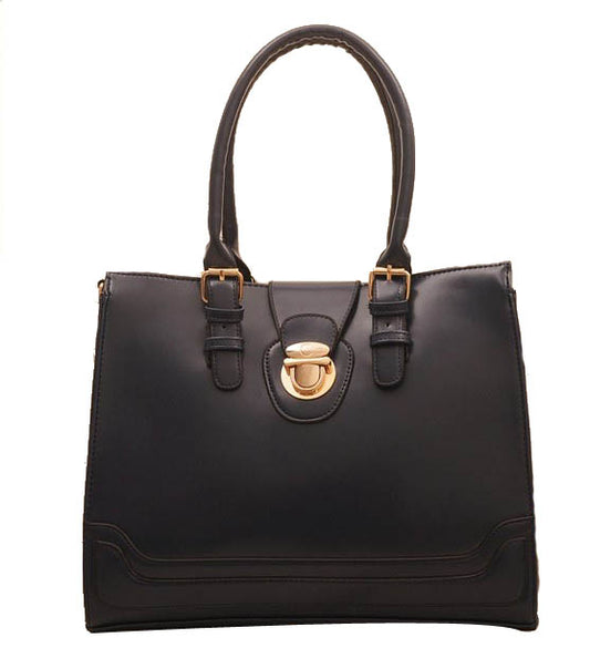 PU Leather Structured Handbag